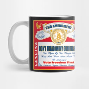 Dont Tread on my Gun Rights - 2nd Amendment Beer Design Mug